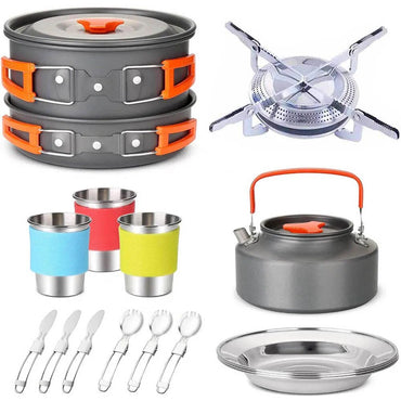 Camping Stove And Utensil Set 2-3 People